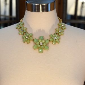 *2 for 20* Mint Green Floral Statement Necklace